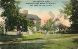 John Howard Payne's Home Sweet Home And The Old Windmill Postcard