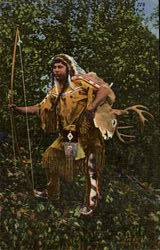 Returning From The Hunt Native Americana Postcard Postcard