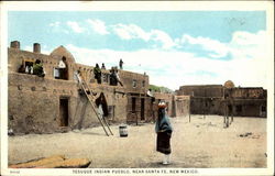 Tesuque Indian Pueblo Santa Fe, NM Postcard Postcard