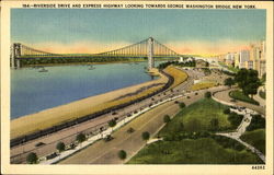 Riverside Drive And Express Highway Postcard