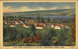 View From Denmark's Cabins Watkins Glen, NY Postcard Postcard