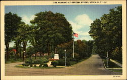 The Parkway At Genesee Street Postcard