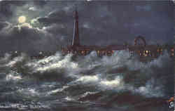 Tuck's Oilette Rough Sea Off Blackpool Tuck's Oilette Series Postcard Postcard