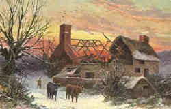 Tuck's Oilette Winter Scenes Postcard