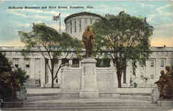 McKinley Monument and State House Postcard