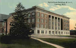 Agricultural Building, M. A. C Lansing, MI Postcard Postcard