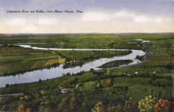 Connecticut River and Hadley from Mount Holyoke Postcard