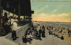 Watching The Bathers, Revere Beach Postcard