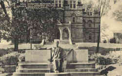 Noah Webster Memorial and Walker Hall, Amherst College Postcard