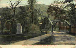 Bridge and Indian Fordway Tablet Postcard