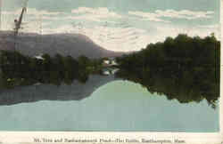 Mt. Tom and Nashawannuck Pond-The Bottle Easthampton, MA Postcard Postcard