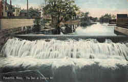 The Dam at Stevens Mill Haverhill, MA Postcard Postcard