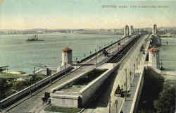 New Cambridge Bridge Boston, MA Postcard Postcard