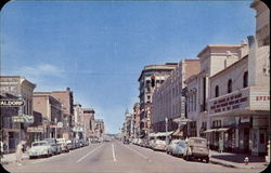 Looking West On Main Street Postcard