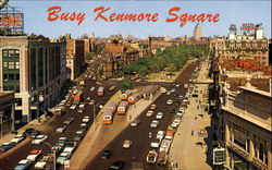 Busy Kenmore Square Boston, MA Postcard Postcard