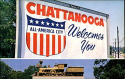 All American City Chattanooga, TN Postcard Postcard