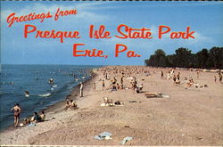 Greetings From Presque Isle State Park Erie, PA Postcard Postcard