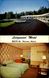 Ledgewood Motel, Route 26 Postcard