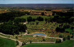 Aerial View Of Beautiful Hershey Rose Gardens & Arboretum Postcard