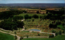 Aerial View Of Beautiful Hershey Rose Gardens & Arboretum Postcard