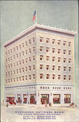 Exchange National Bank Colorado Springs, CO Postcard Postcard