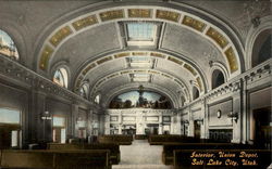 Interior, Union Depot Salt Lake City, UT Postcard Postcard