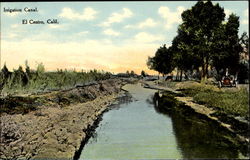 Irrigation Canal El Centro, CA Postcard Postcard