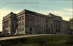 High School Building Postcard