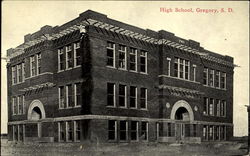 High School Gregory, SD Postcard Postcard