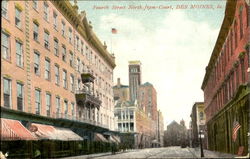 Fourth Street North From Court Postcard