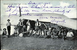 Dinner In The Cow Camp Postcard