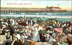 Pleasure Pier Long Beach, CA Postcard Postcard