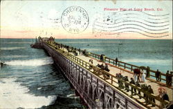 Pleasure Pier Long Beach, CA Postcard Postcard