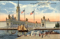 A Section Of Yacht Harbor Postcard