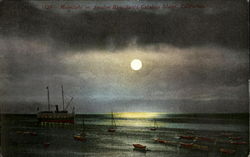 Moonlight On Avalon Bay Santa Catalina Island, CA Postcard Postcard