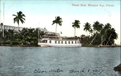 House Boat, Biscayne Bay Miami, FL Postcard Postcard