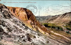 Sulphur Terrace Yellowstone National Park Postcard Postcard