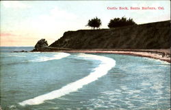 Castle Rock Santa Barbara, CA Postcard Postcard