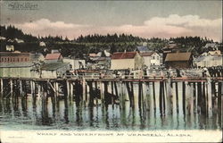 Wharf And Waterfront At Wrangell Postcard