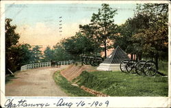 National Boulevard And Cannon Ball Monument Chattanooga, TN Postcard Postcard