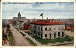 United States Mint And Sate Capitol Postcard