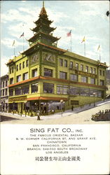 Sing Fat Co., Inc.,, Grant Ave San Francisco, CA Postcard Postcard