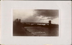 New Suspension Bridge Nottingham, England Postcard Postcard