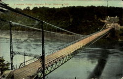 Lewiston Bridge, Niagara River Postcard