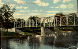 Bridge Over The Wallkill River Middletown, NY Postcard Postcard