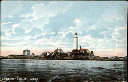 Boston Light Postcard