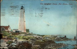 The Old Light House New Haven, CT Postcard Postcard