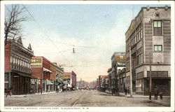 Central Avenue Looking East Albuquerque, NM Postcard Postcard