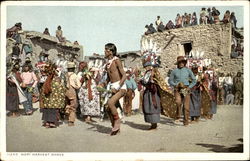 Hopi Harvest Dance Native Americana Postcard Postcard