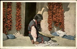 The Red Pepper Lady Hopi Indian Postcard